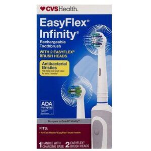 CVS EasyFlex Infinity Rechargeable Toothbrush with Antibacterial Bristles